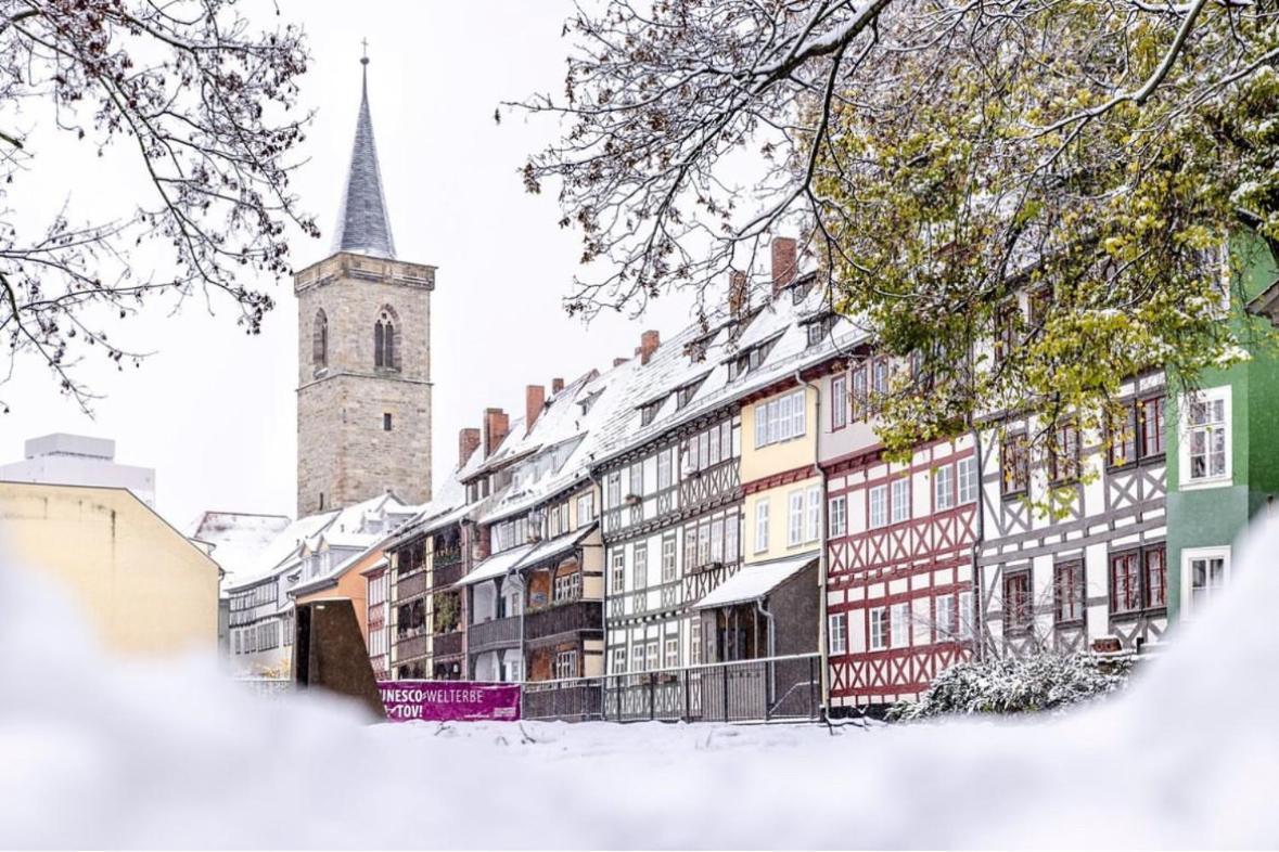 Apartment am Luisenpark Erfurt Bagian luar foto
